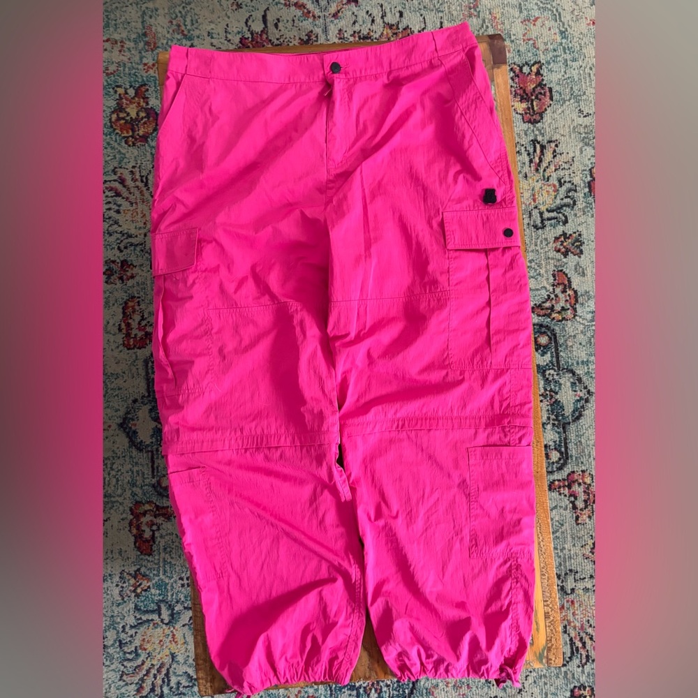 Vibrant Pink Cargo Pants